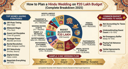 How to Plan a Hindu Wedding on ₹20 Lakh Budget (Complete Breakdown 2025)