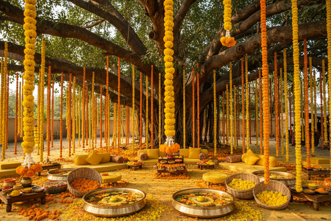 ZERO-WASTE HALDI DÉCOR - The ₹15,000 Challenge: No Plastic, No Foam, 100% Soul