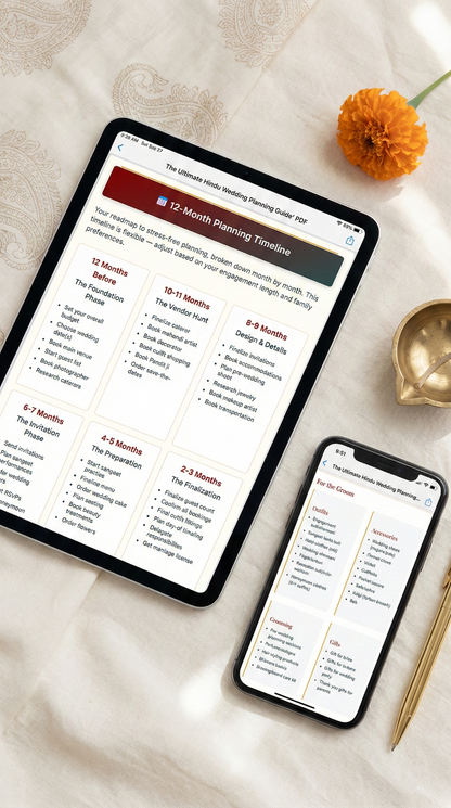 The Ultimate Hindu Wedding Planning Guide | Digital Guidebook for  Weddings | 90+ Pages PDF Planner