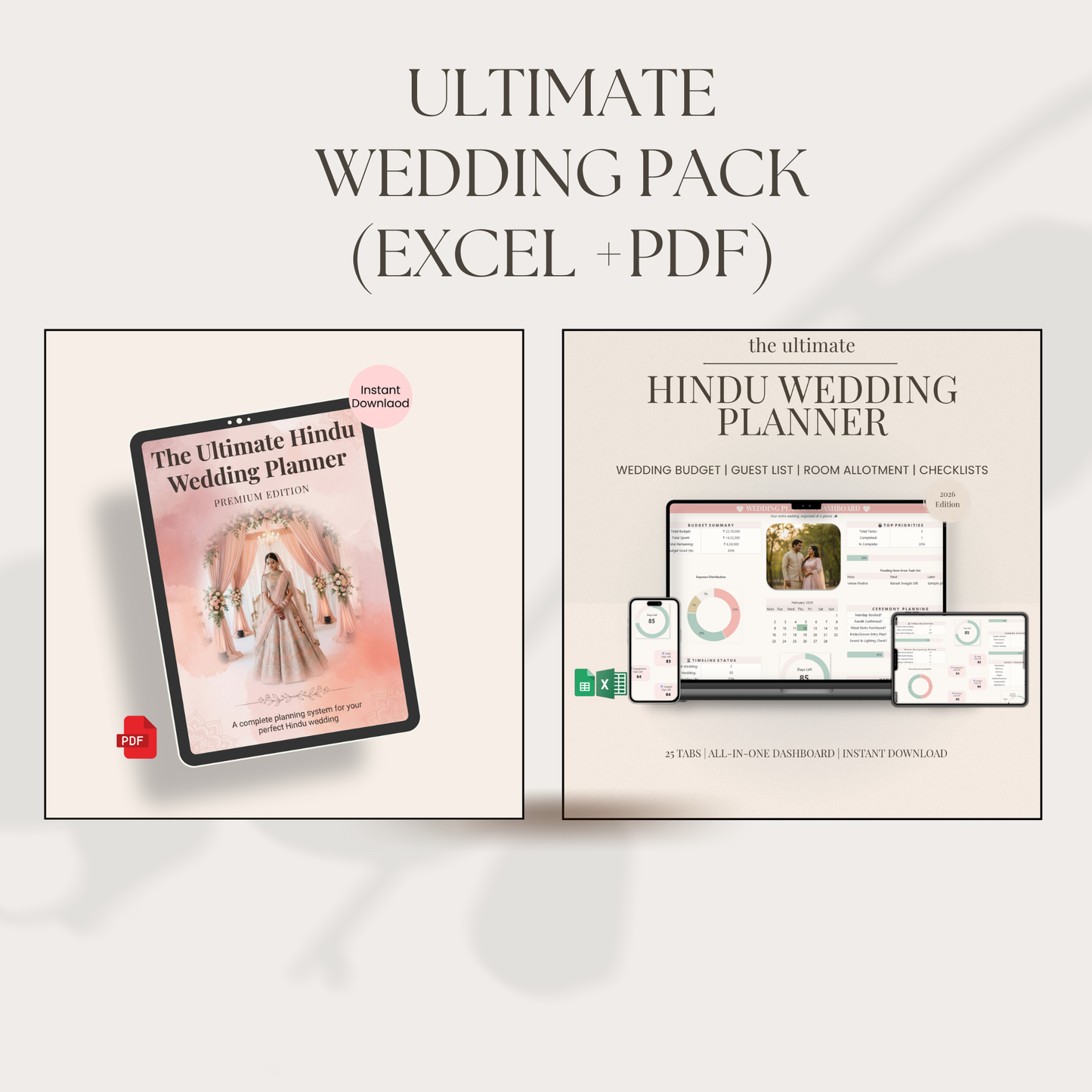 The Ultimate Indian Wedding Planning (Hindu Guide + Excel Planner)